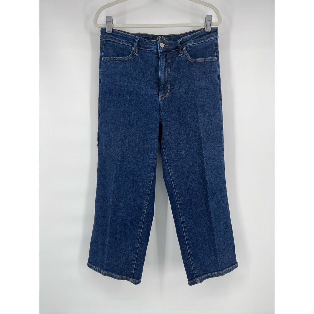 Judy Blue Office Drama Wide Leg Crop Dark Denim Tummy Control Size 15/32 JB88716